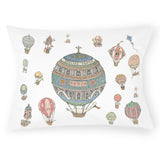 LINEN PILLOW HOT AIR BALLOONS