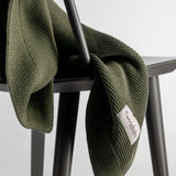 COPERTA COTONE E BAMBOO VERDE MILITARE - COPERTA - NANNAFRUFRU'