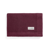 COTTON AND BAMBOO BLANKET BURGUNDY - BLANKET - NANNAFRUFRU'