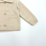3/878 BEIGE - CARDIGAN - PONTO POR PONTO