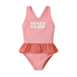 Costume Intero Incrociato con Volanti Stripes Bloom & Blush  Monnëka