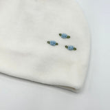 Cappellino in Ciniglia Ricamato a Mano