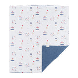 I12106BIANCOAZZURRO - COPERTA - Nanan