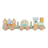 Treno a blocchi in legno Little Dutch
