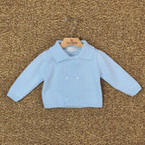 3/878 azzurro - CARDIGAN - PONTO POR PONTO