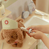 Peluche cane Jackie con trasportino Little Dutch