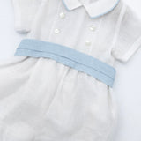 8201 LINO AZZURRO - ABITO - CROCHETTE