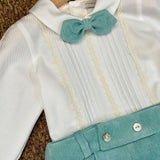 1/6423 VERDE VELLUTO - ABITO - PONTO POR PONTO