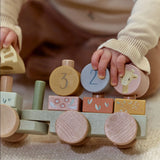 Treno a blocchi in legno Little Dutch