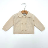 3/878 BEIGE - CARDIGAN - PONTO POR PONTO