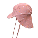 Cappello Spiaggia Bebè Whale Pink Monnëka