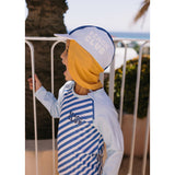 Cappello Spiaggia Bebè Stripes Blues Monnëka