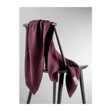 COTTON AND BAMBOO BLANKET BURGUNDY - BLANKET - NANNAFRUFRU'