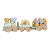 Treno a blocchi in legno Little Dutch