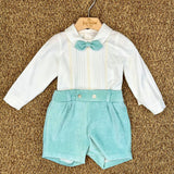 1/6423 VERDE VELLUTO - ABITO - PONTO POR PONTO