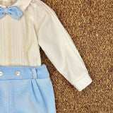 1/6423 AZZURRO VELLUTO - ABITO - PONTO POR PONTO