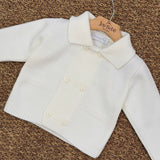 3/878 latte - CARDIGAN - PONTO POR PONTO