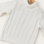 Maglione Ambaraba' su sfondo bianco caldo