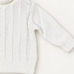 Maglione Ambaraba' su sfondo bianco caldo