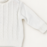 Maglione Ambaraba' su sfondo bianco caldo