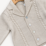 Cardigan Barcellino dettaglio 3, sfondo bianco caldo