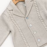 Cardigan Barcellino dettaglio 3, sfondo bianco caldo