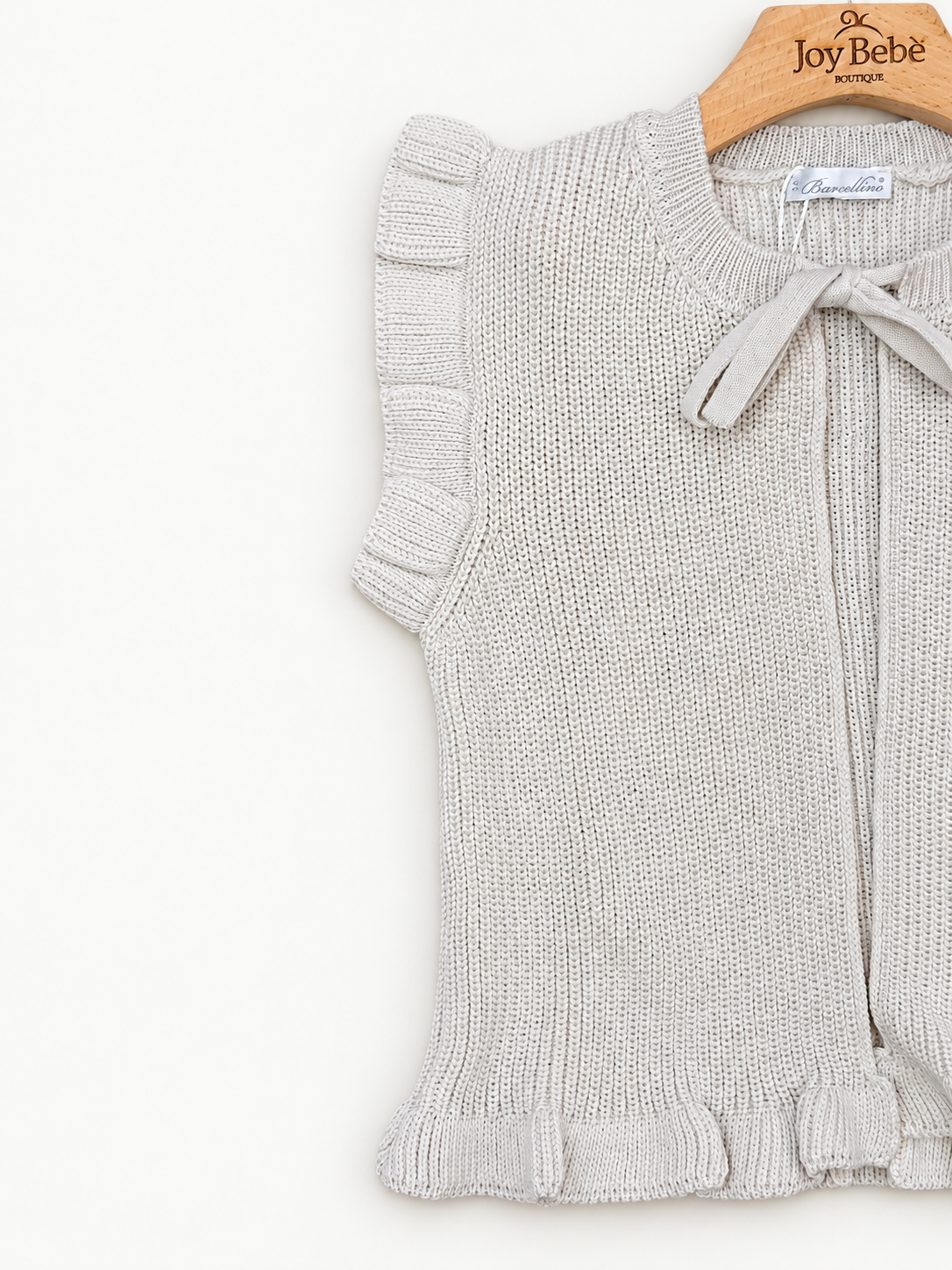 Gilet Barcellino dettaglio 2, sfondo bianco caldo