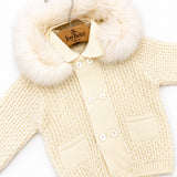 Cappotto Marlu in Lana e Pelliccia