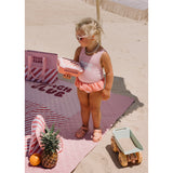 Costume Intero Incrociato con Volanti Stripes Bloom & Blush  Monnëka