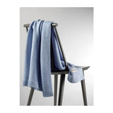 COTTON AND BAMBOO BLUE BLANKET - BLANKET - NANNAFRUFRU'