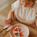 Set per il pranzo in silicone Rosy Bow