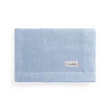 COTTON AND BAMBOO BLUE BLANKET - BLANKET - NANNAFRUFRU'