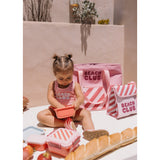 Costume Intero Incrociato con Volanti Stripes Bloom & Blush  Monnëka