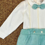 1/6423 VERDE VELLUTO - ABITO - PONTO POR PONTO