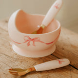 Set ciotole in silicone  Rosy Bow
