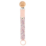 LIBERTY BLUSH PACIFIER CLIP - PACIFIER CLIP - BIBS