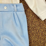 1/6423 AZZURRO VELLUTO - ABITO - PONTO POR PONTO